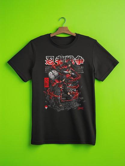 Madara Hashirama Naruto Premium Oversized Front T-Shirt Black July'25