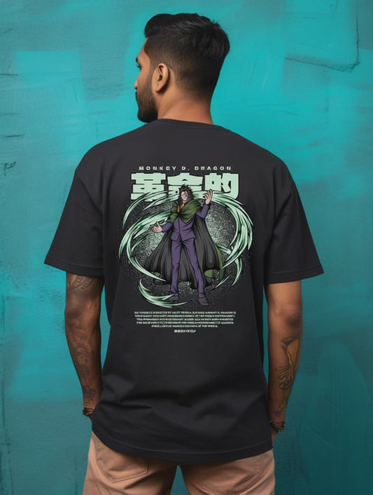 Dragon One Piece Premium Oversized T-Shirt Black July'25
