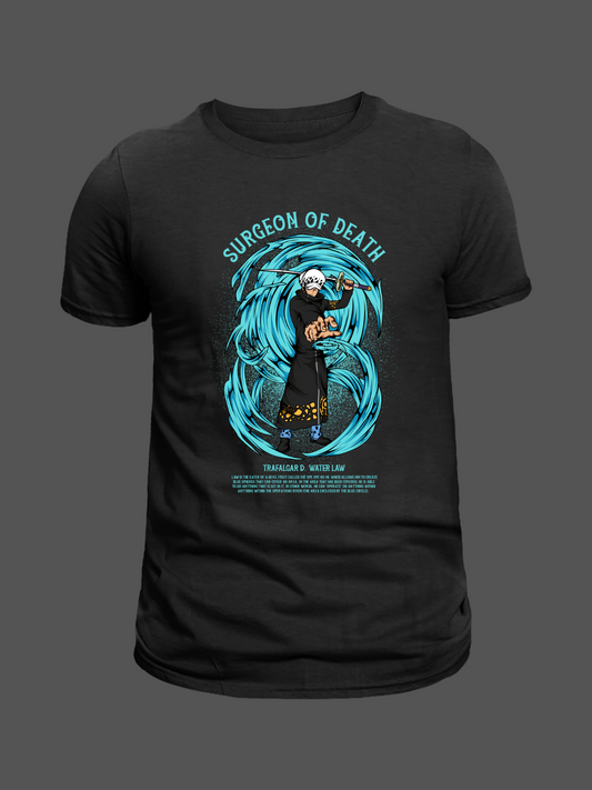 Trafalgar Law One Piece Premium Oversized T-Shirt Black 1