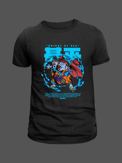 Jinbei One Piece Premium Oversized T-Shirt Black 1