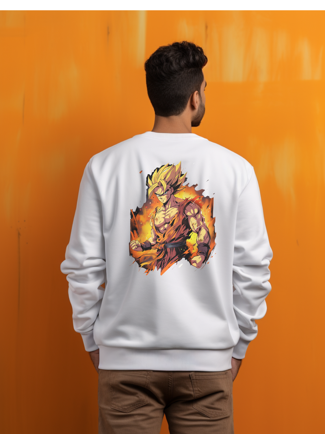 Goku White Sweatshirt 33