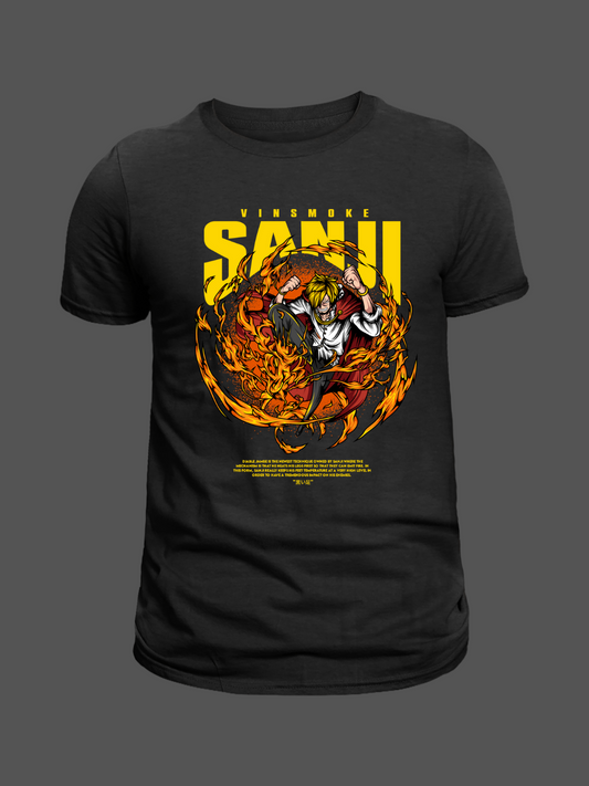 Sanji Premium Oversized T-Shirt Black 1
