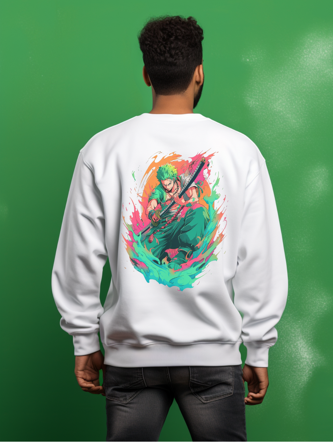 Zoro White Sweatshirt 6