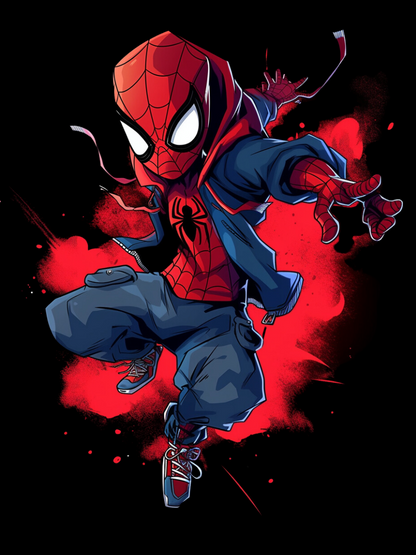 Spiderman Back Print Hoodie #34