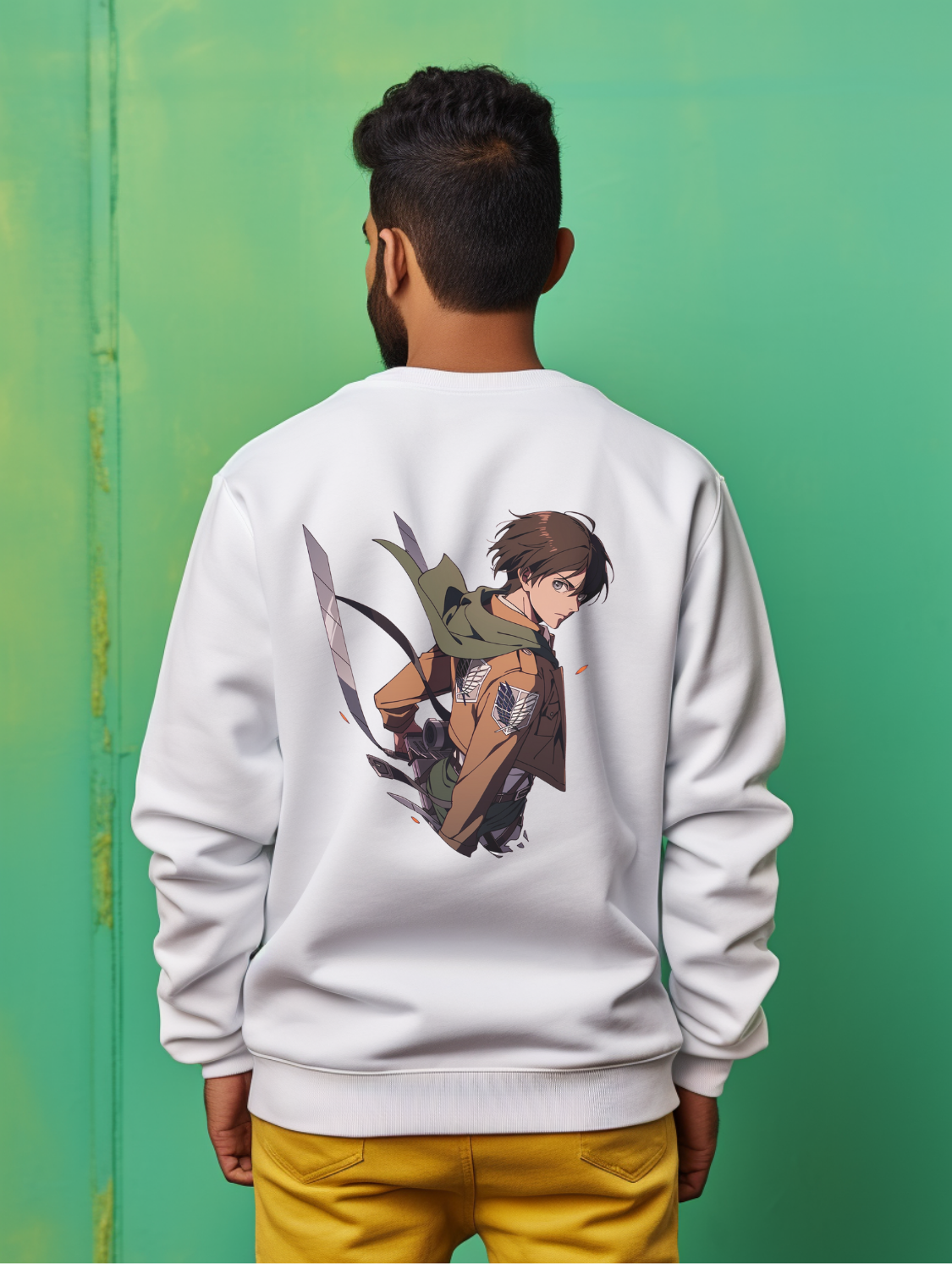 Eren Jaeger White Sweatshirt 36