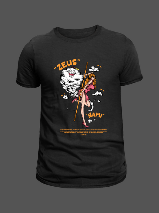 Nami One Piece Premium Oversized T-Shirt Black 1