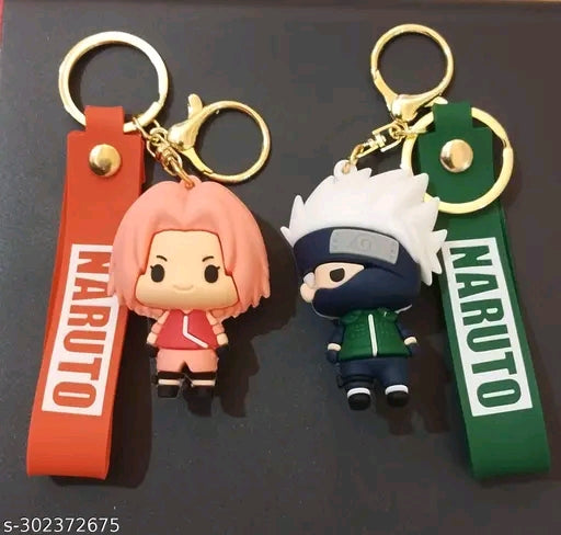 Kakashi and Sakura Keychains Set of 2