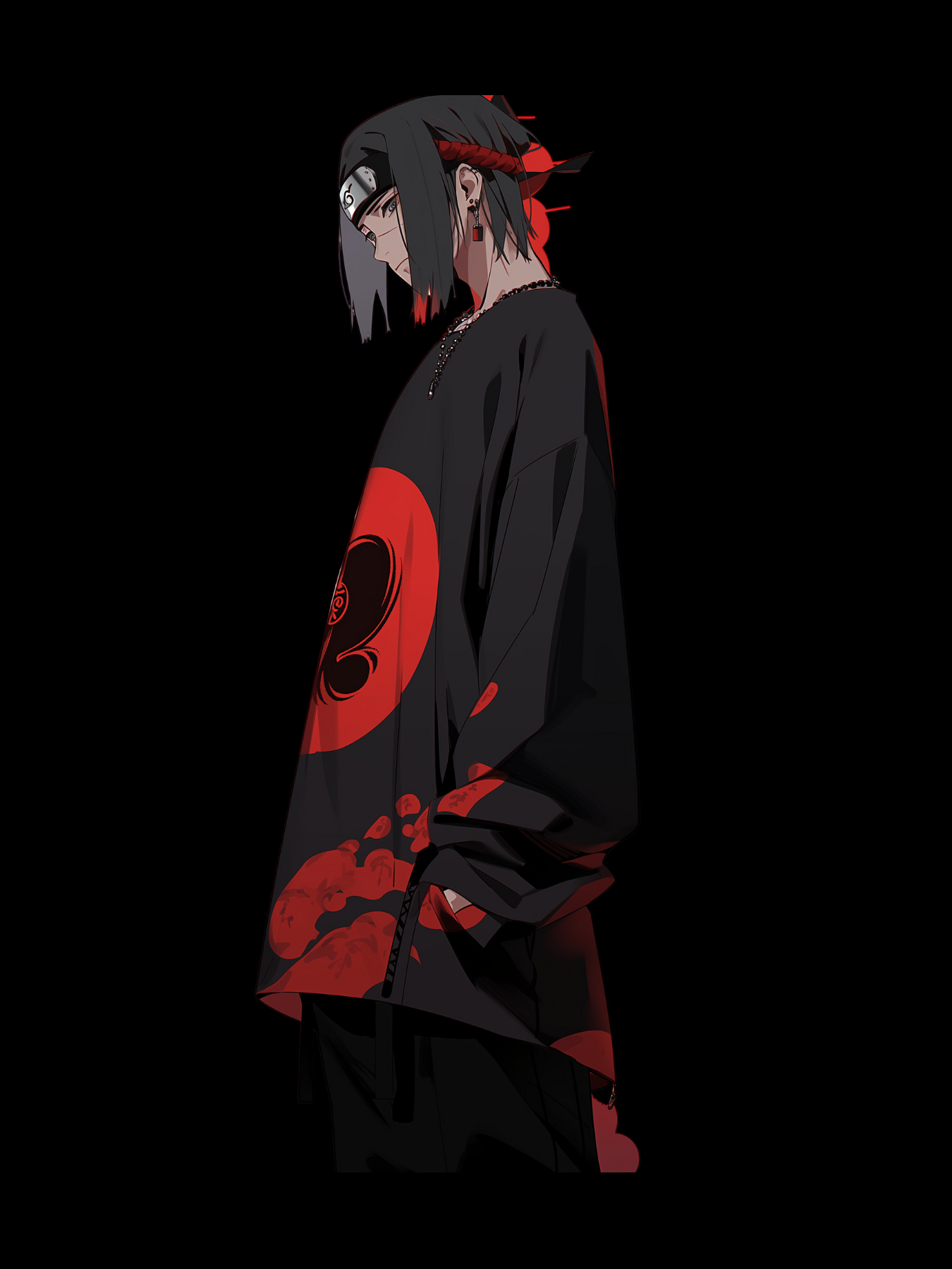 Itachi Back Print Hoodie #19