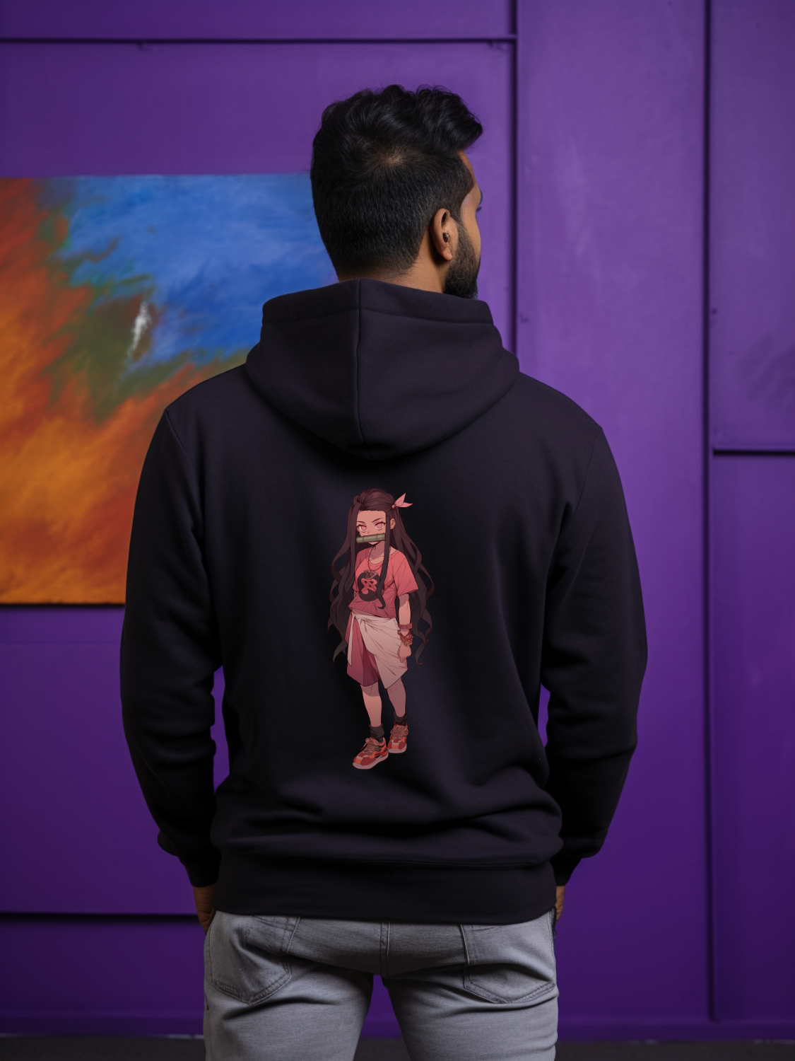 Nezuko Back Print Hoodie #23