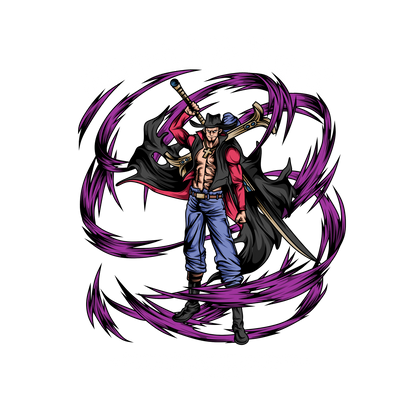 Mihawk One Piece Premium Oversized T-Shirt Black July'25
