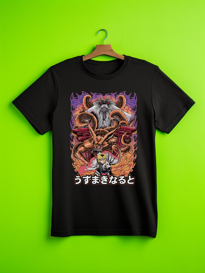 Minato Naruto Premium Oversized Front T-Shirt Black July'25