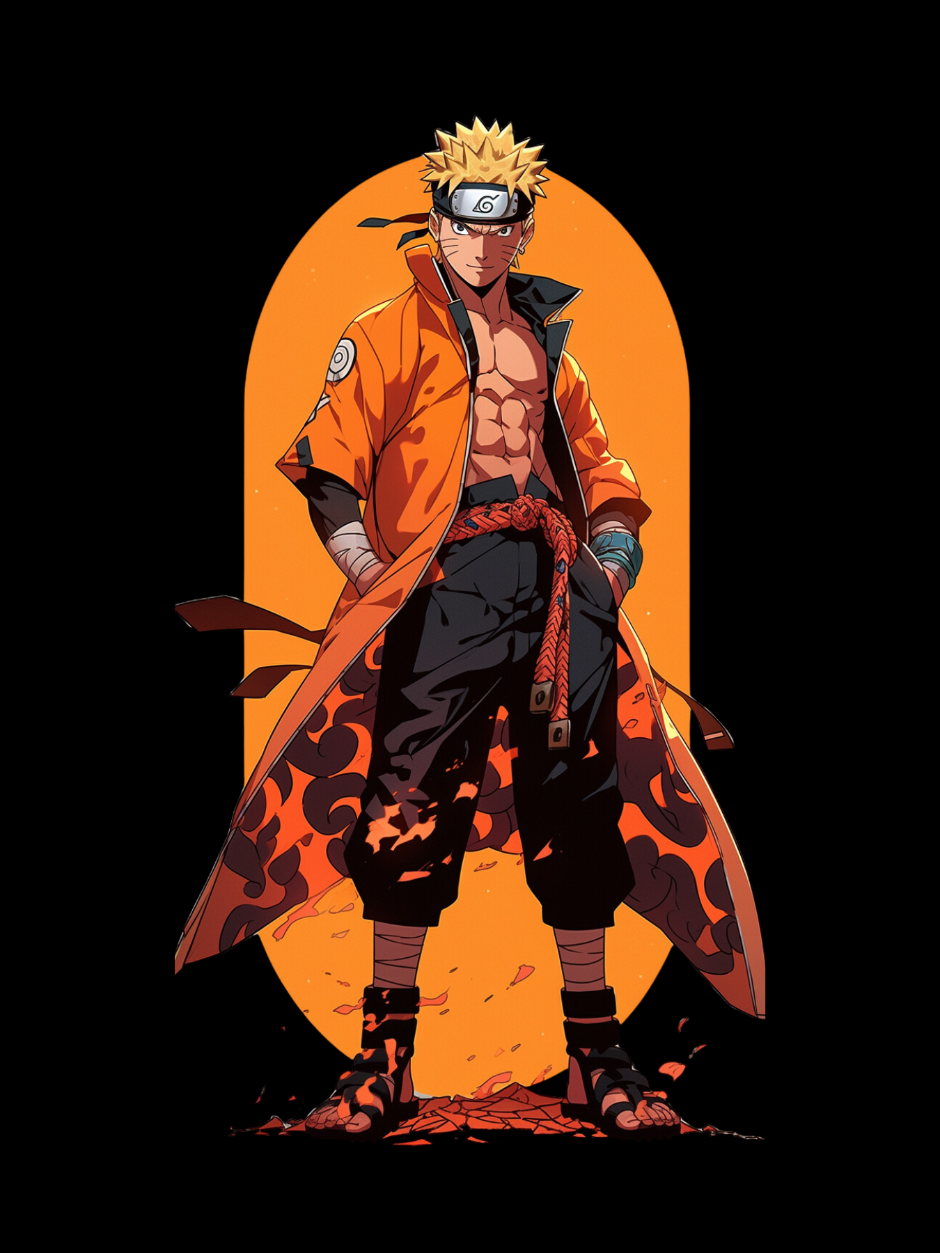 Naruto Back Print Hoodie #17