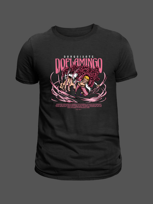 Doflamingo One Piece Premium Oversized T-Shirt Black 1