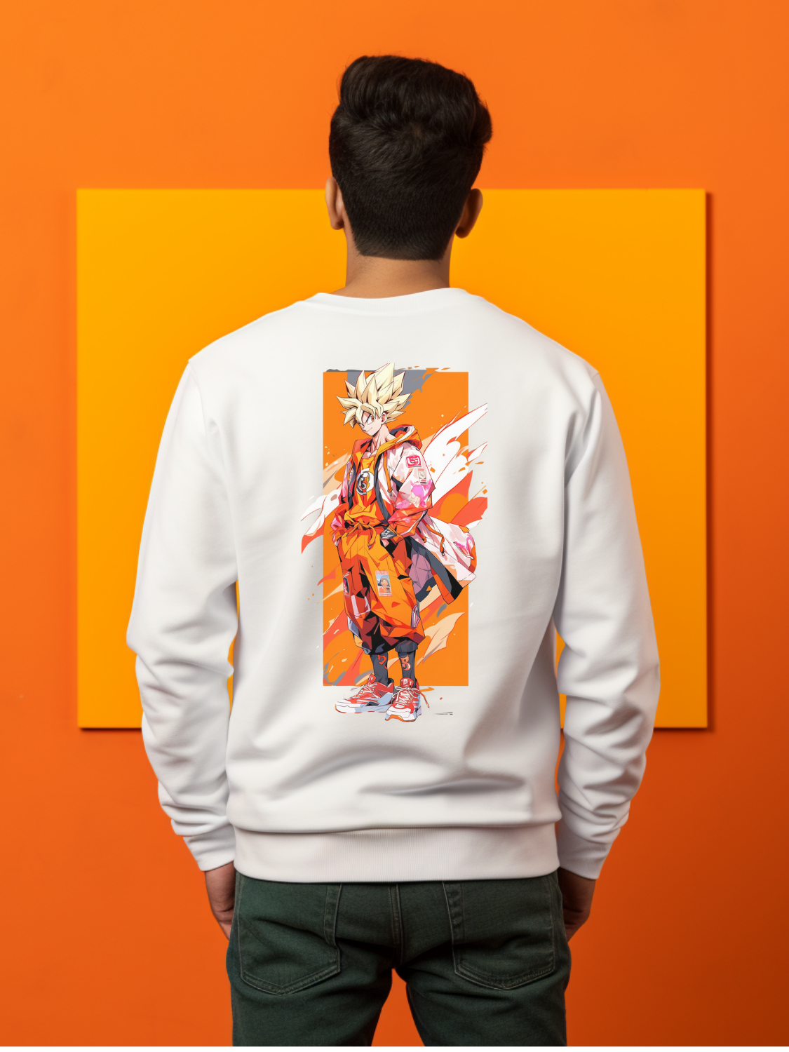 Goku White Sweatshirt 5