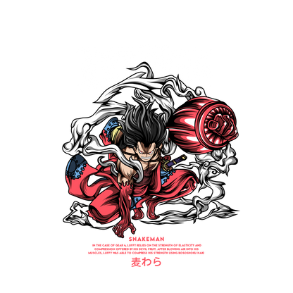 Luffy Premium Oversized T-Shirt Black 1