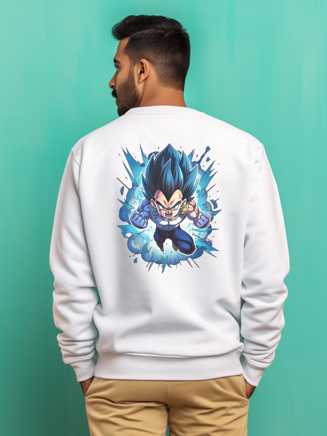 Vegeta White Sweatshirt 30