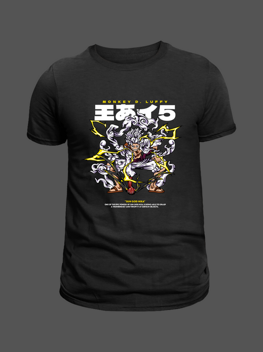 Luffy Gear 5 Premium Oversized T-Shirt Black 1