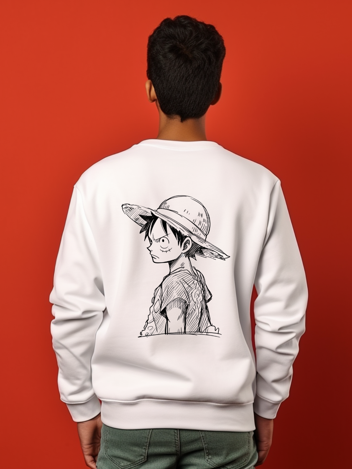 Luffy Sketch Sweatshirt 13