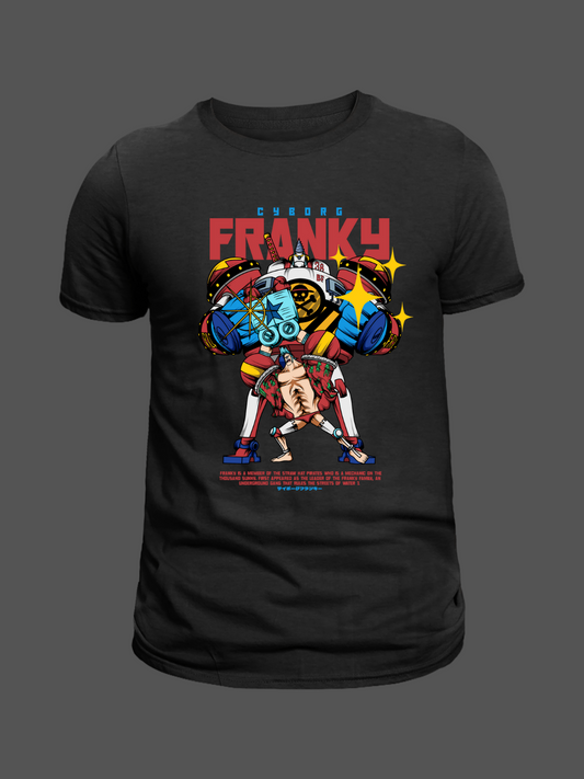 Franky One Piece Premium Oversized T-Shirt Black 1
