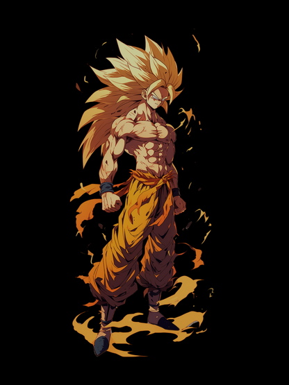 Goku Back Print Hoodie #8