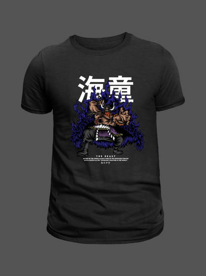 Kaido One Piece Premium Oversized T-Shirt Black 1