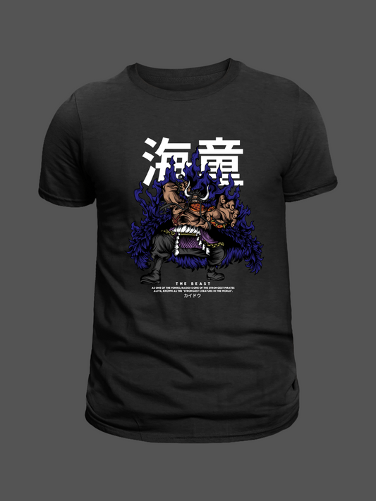 Kaido One Piece Premium Oversized T-Shirt Black 1