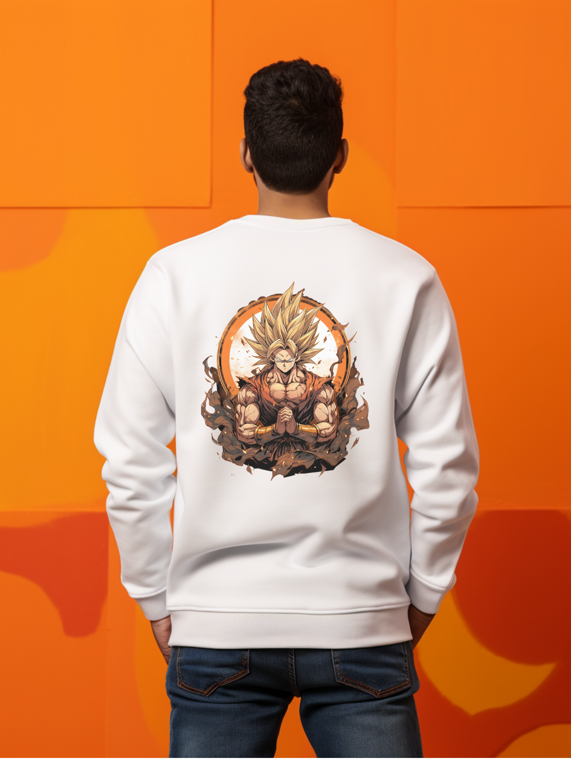 Goku White Sweatshirt 18