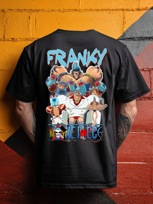 Franky One Piece Premium Oversized T-Shirt Black July'25