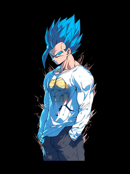 Vegeta Back Print Hoodie #3