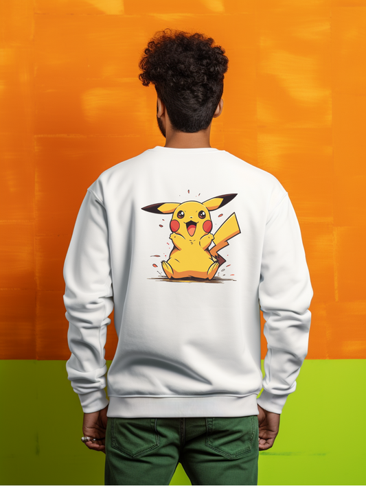 Pikachu White Sweatshirt 46