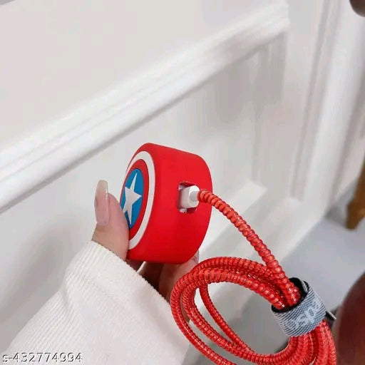 Captain America Shield iPhone charger cover