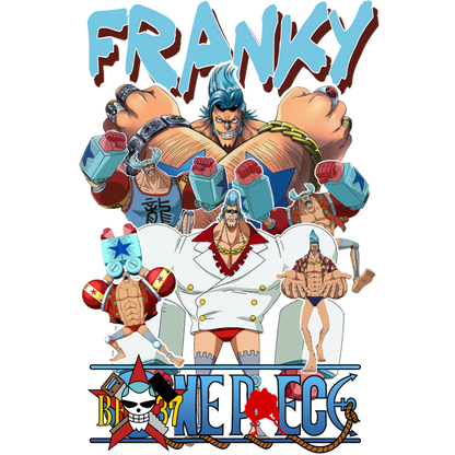 Franky One Piece Premium Oversized T-Shirt Black July'25