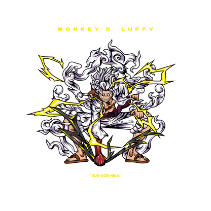 Luffy Gear 5 Premium Oversized T-Shirt Black 1